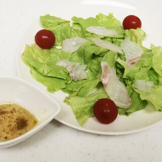 真鯛のカルパッチョ風サラダ